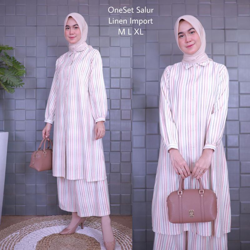 one set tunik katun