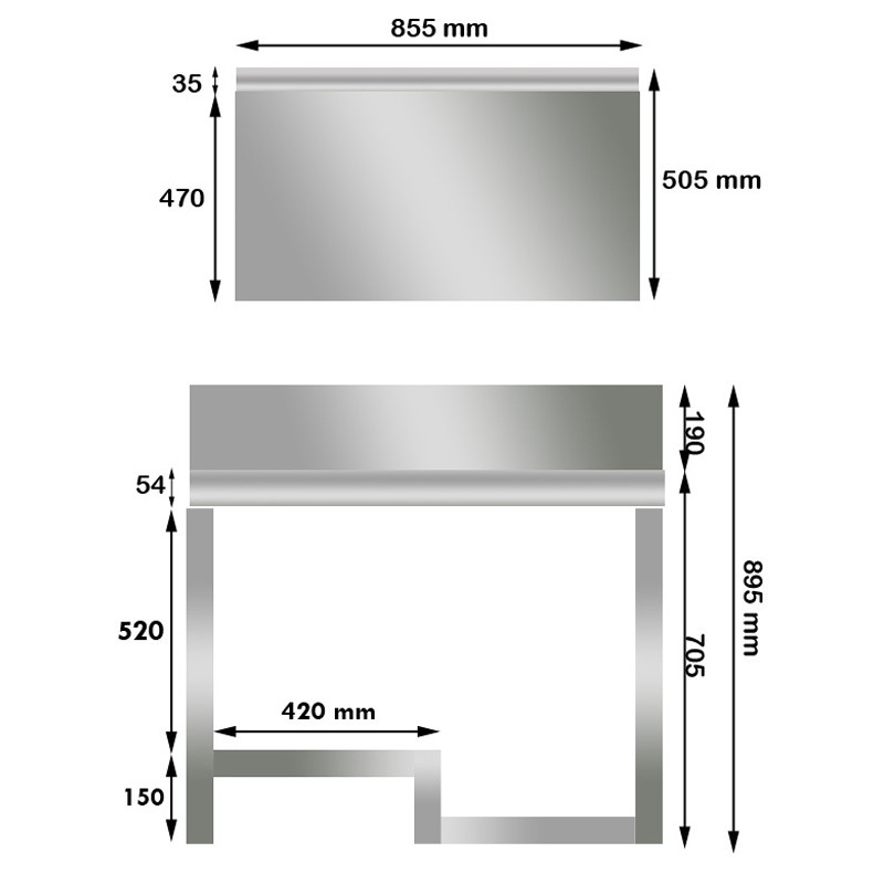 Meja Stainless Steel MrDapur MKG