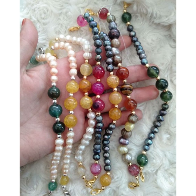 Konektor masker Mutiara air tawar