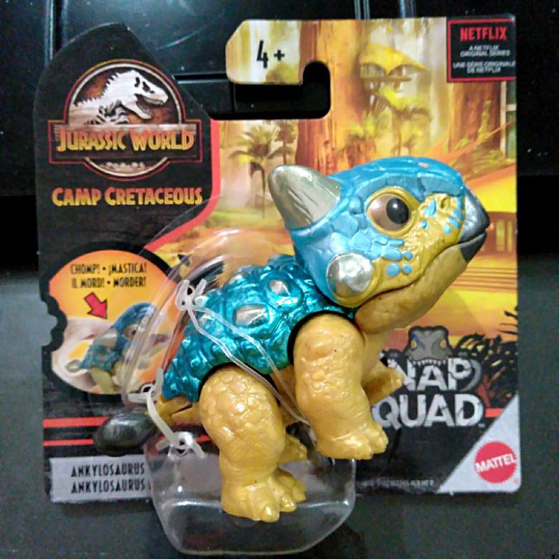 Jurassic Dino Snap Squad Ankylosaurus Bumpy Mattel Sealed