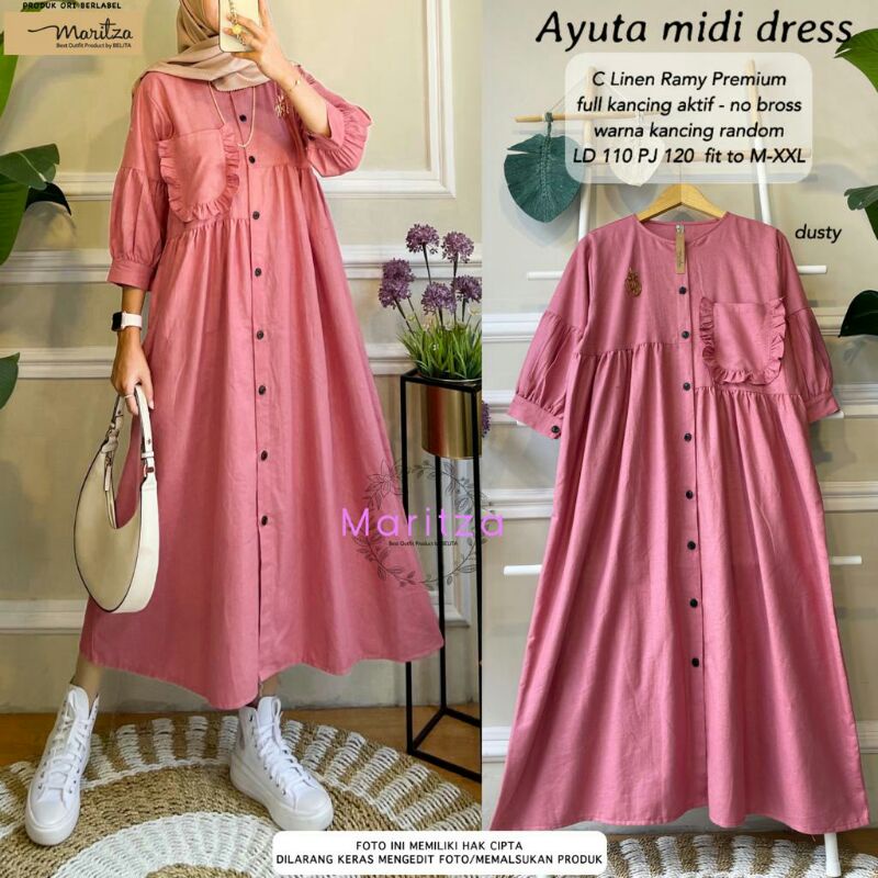 AYUTA MIDI DRESS ORI