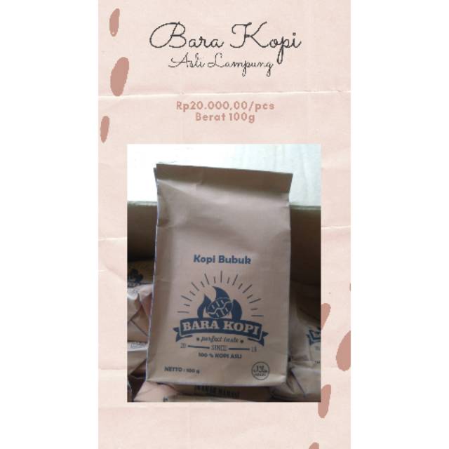 

Kopi Lampung Bara Kopi (kopi bubuk)