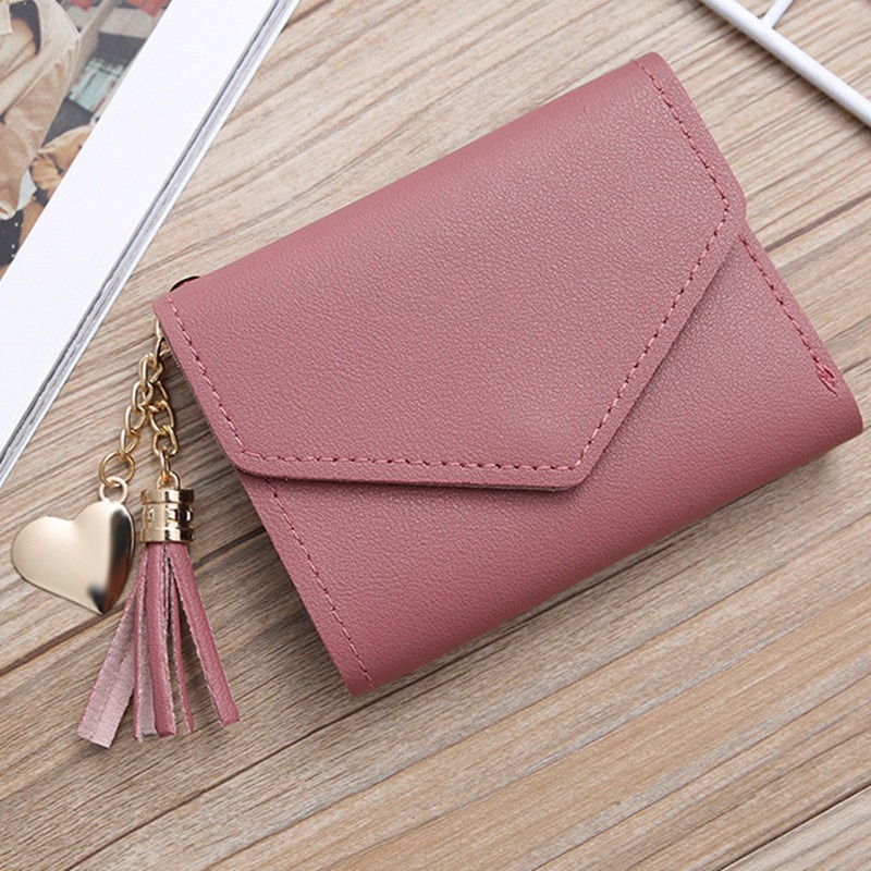 Dompet Wanita / dompet mini Lipat Kecil Cantik real pic