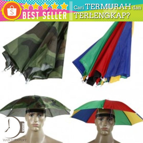 Bisa COD Topi Payung Umbrella Hat - W655N8413 Multi-Color