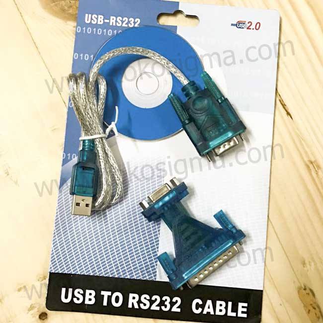 KABEL KONVERTER USB TO RS232 DB9 SERIAL WITH DB25 male ADAPTER