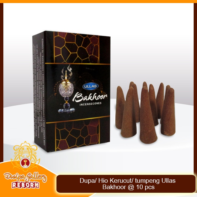 Dupa Hio Wangi Ullas Kerucut Cone Incense Bakhoor 10pcs