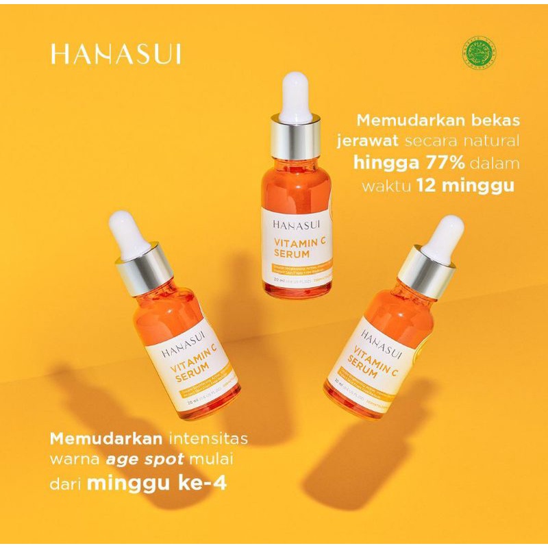 ✿ELYSABETHME✿ ⓗⓐⓝⓐⓢⓤⓘ Hanasui serum c kuning orange mencerahkan memutihkan kulit wajah mudah menyerap