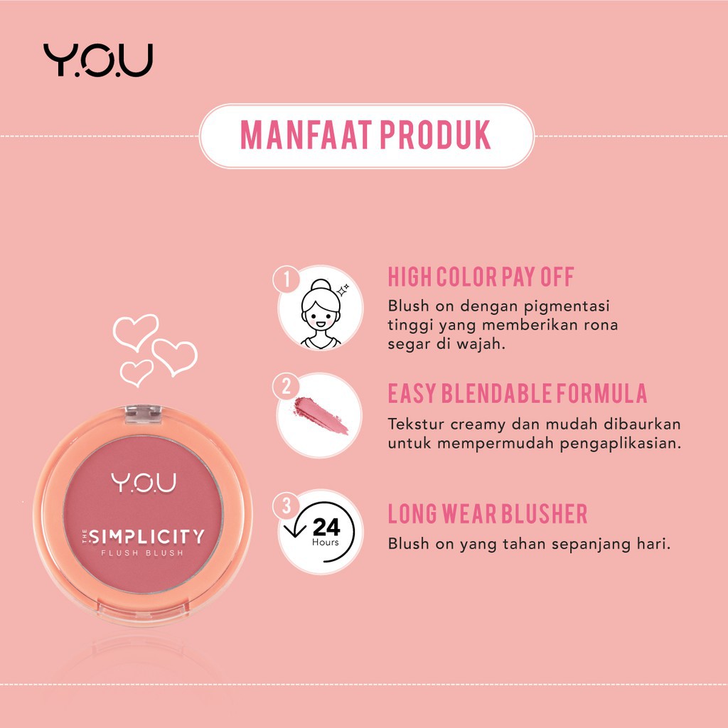 The Simplicity Flush Blush by YOU Makeups / Y.O.U