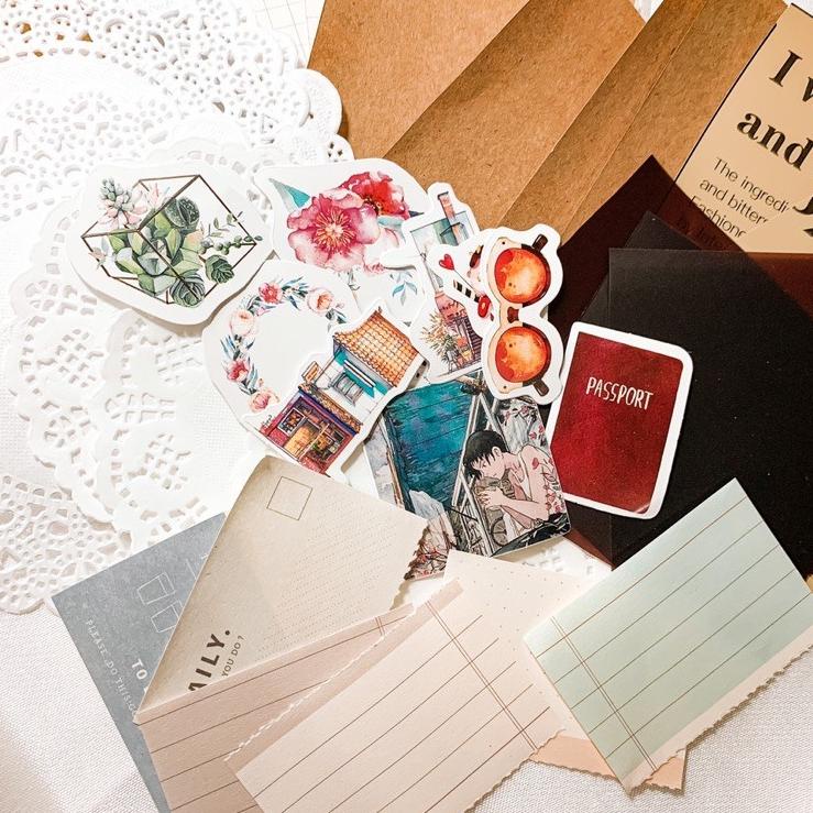 

[KODE PRODUK WYGTN3977] Journal Kit Journaling Vintage Aesthetic Jurnal 40pcs