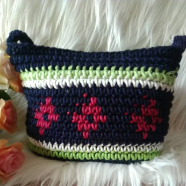 Tas rajut wanita slempang Tas Rajut homemade bahan stagen khas jogja