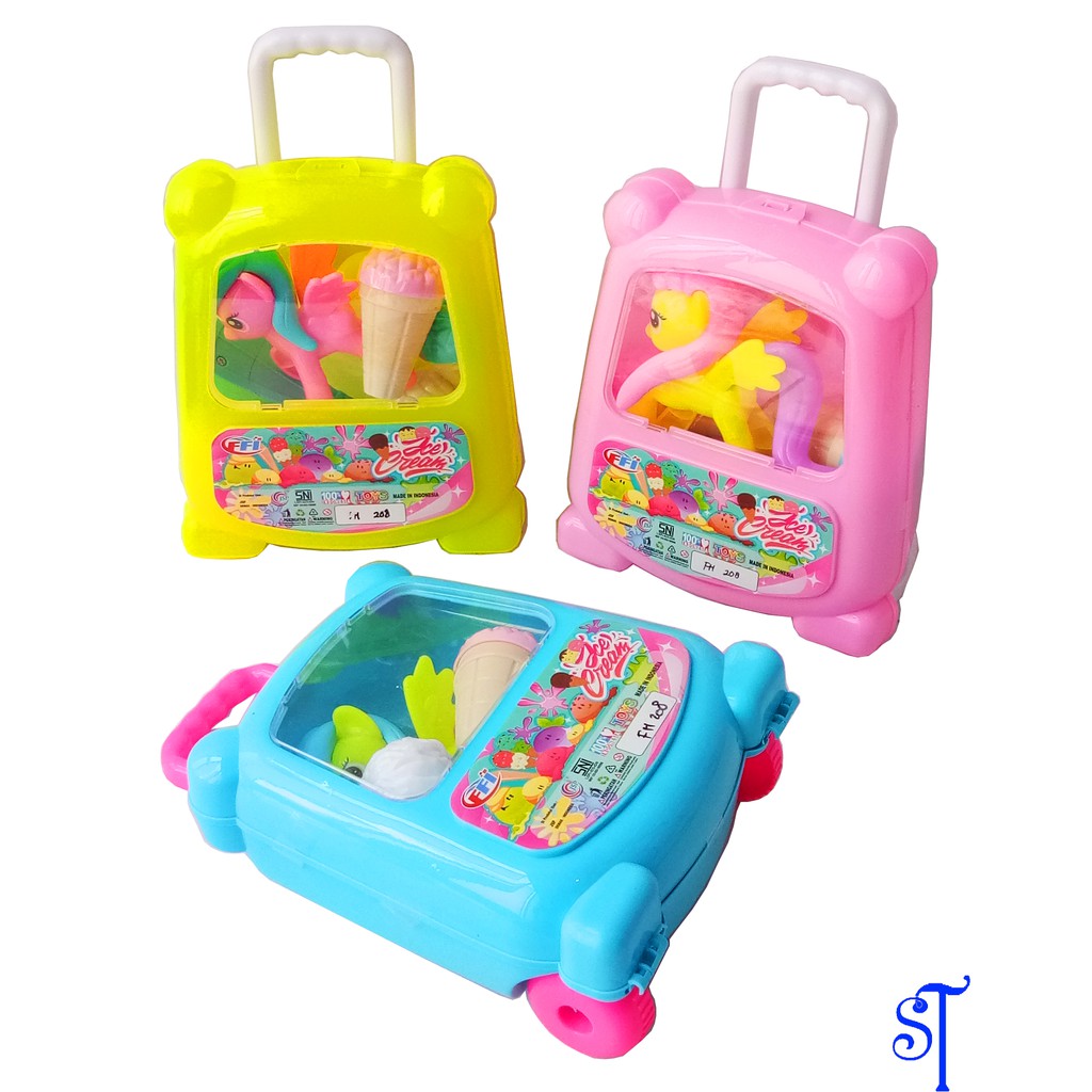 Mainan Anak Masak  Masakan Trolley ICE CREAM SHOP LITTLE PONY FH208-Mainan Edukasi Anak Cewek