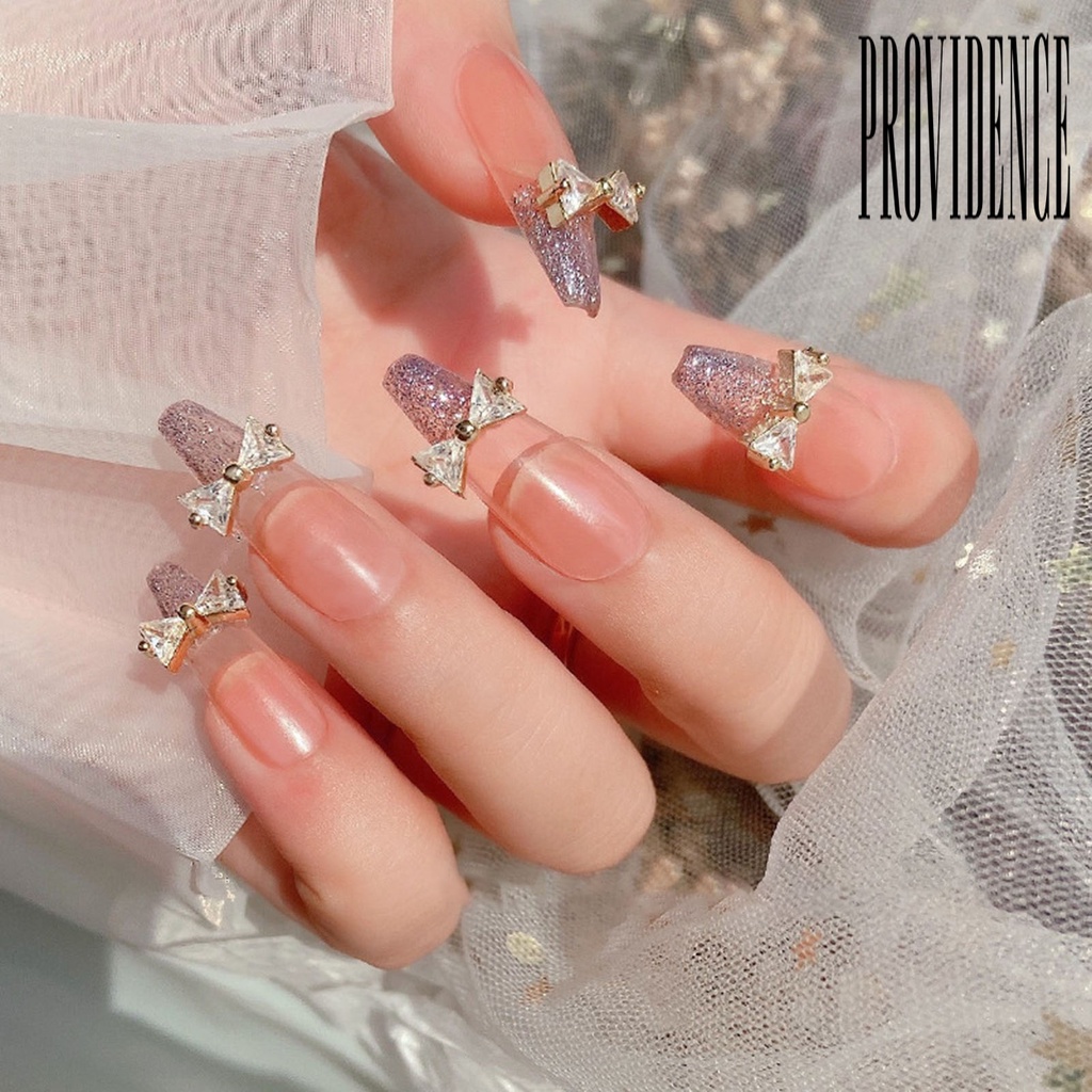 5 Pcs Perhiasan Nail Art Efek Visual Berkilau Tahan Lama Untuk Dekorasi Salon