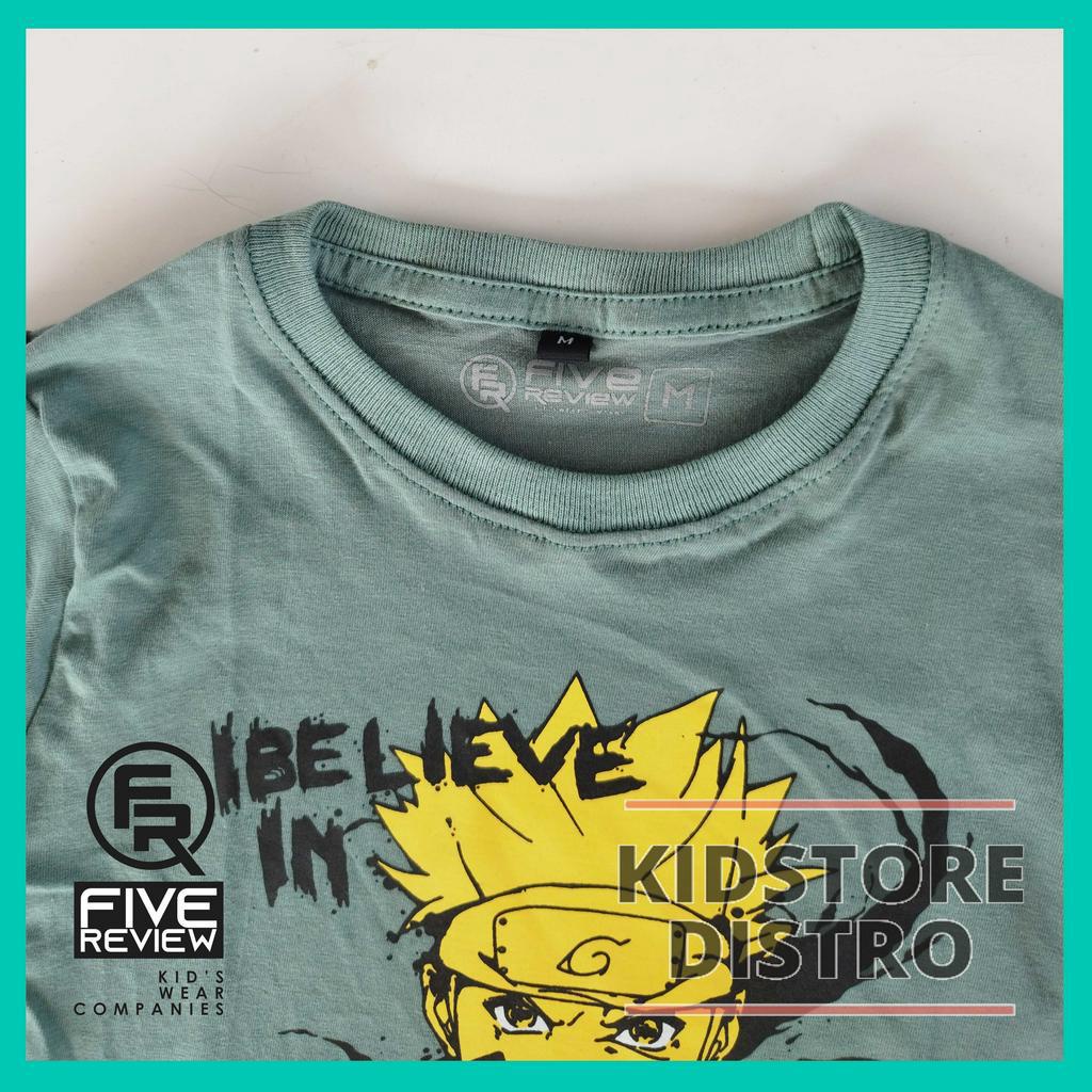 Kaos Anak Baju Karakter Distro Anak Bahan Adem Katun Motif Naruto