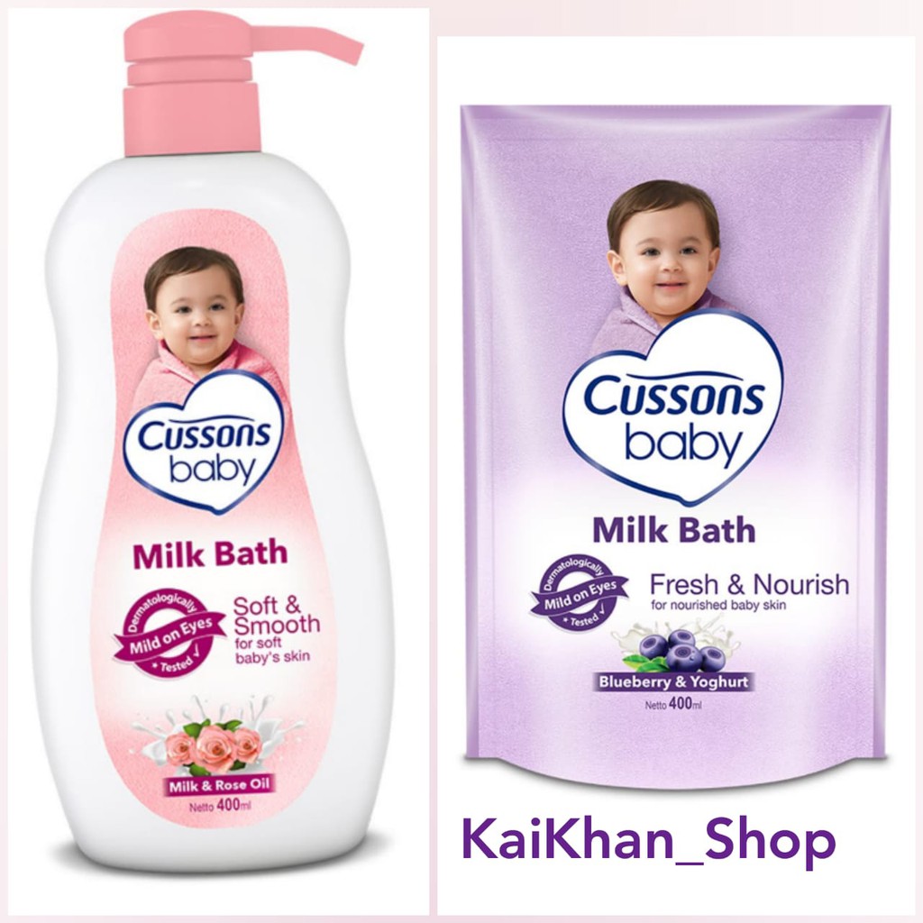 CUSSONS BABY Milk Bath Soft &amp; Smooth / Fresh &amp; Nourish - Pump / Refill