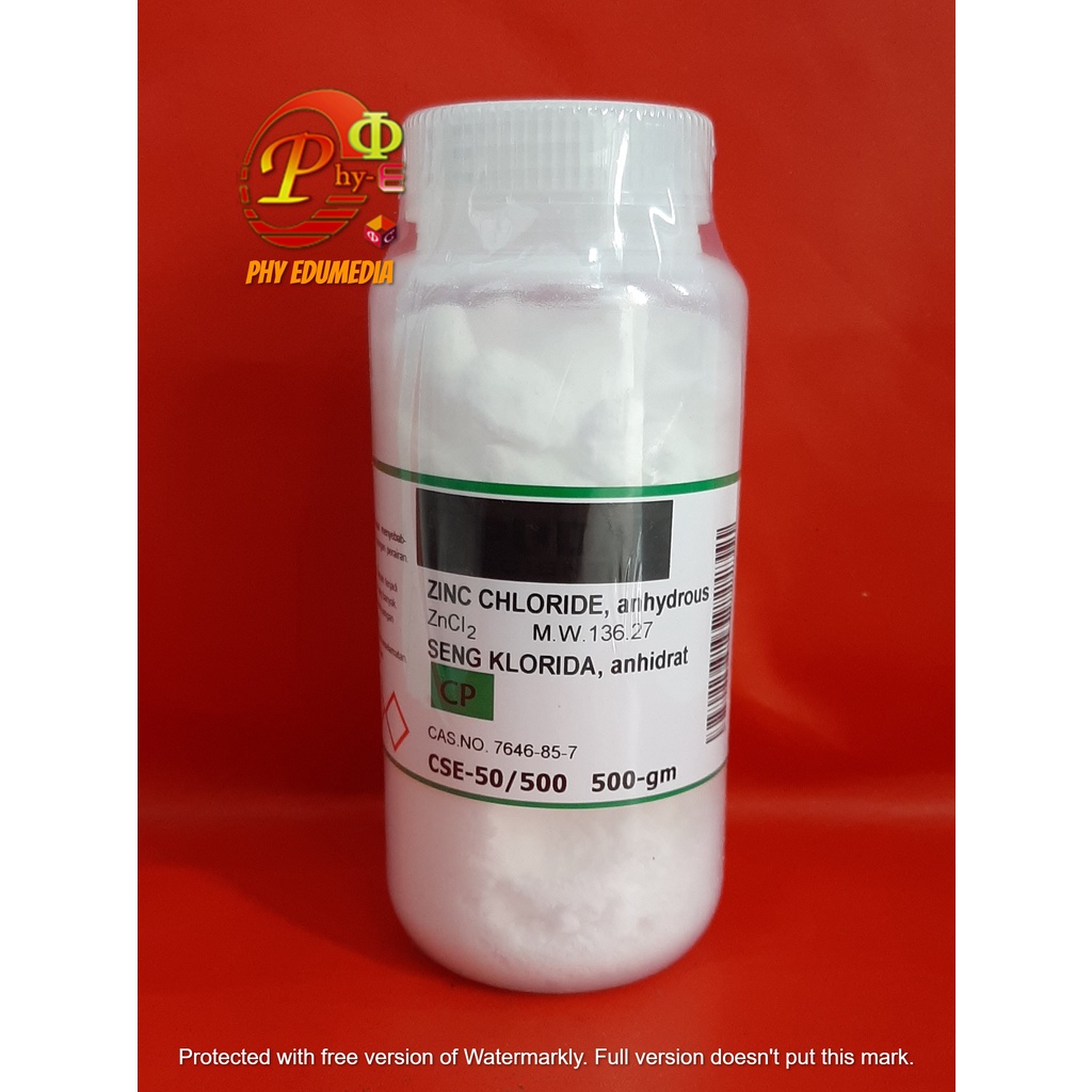 Jual Seng Klorida Anhidrat / Zinc Chloride Anhydrate / ZnCl2 PUDAK Per Gram Shopee Indonesia