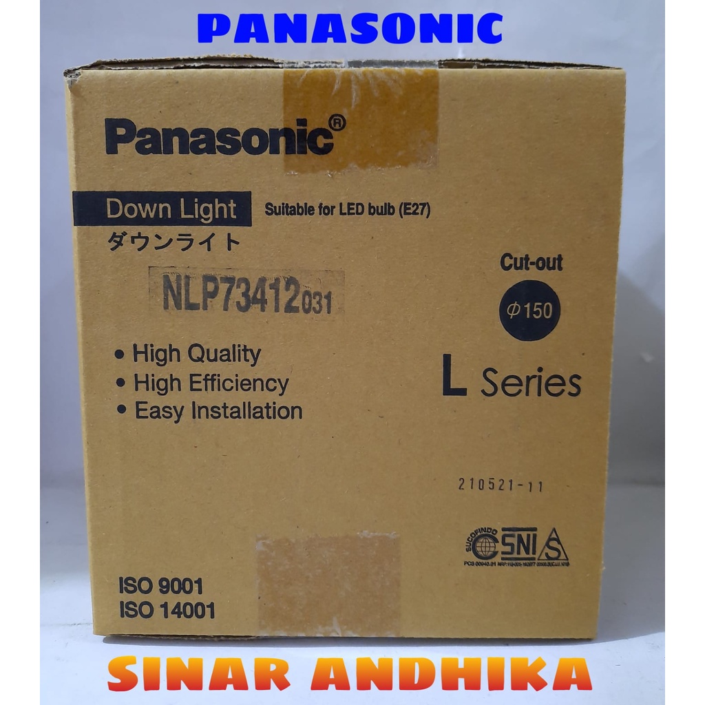 DOWNLIGHT L SERIES COOL WHITE FROSTED 5 INCH PANASONIC NLP 73412