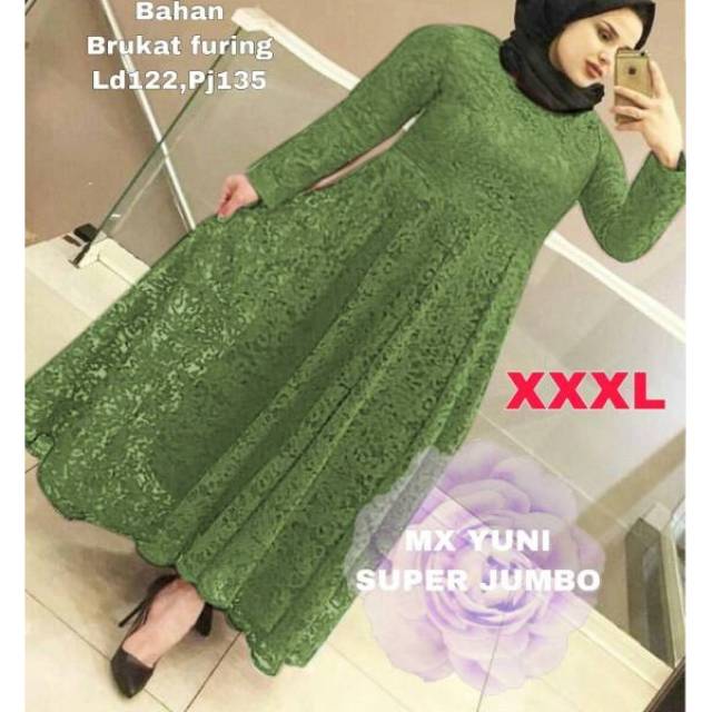 MAXY YUNI, BRUKA PREMIUM, GAMIS, HIJAB, MUSLIM, DRESS