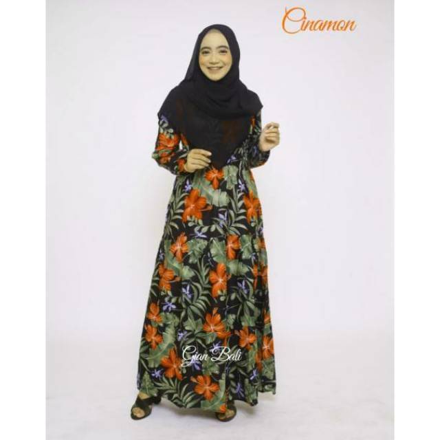 GAMIS/DRES PANJANG SMOKE KERUT DADA