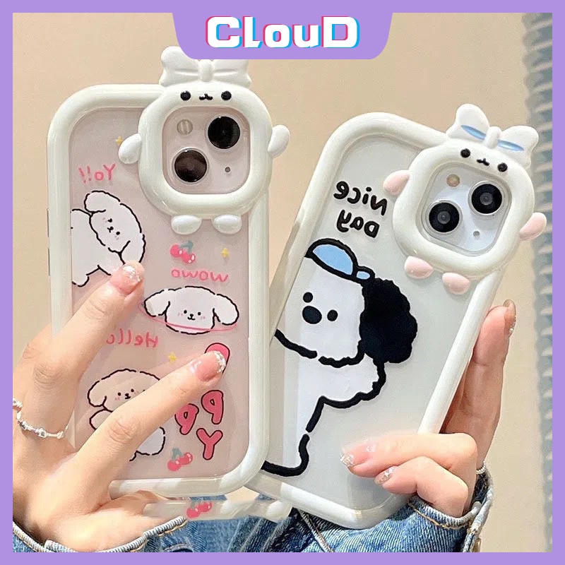Soft Case TPU Glossy Anti Pecah Motif Kartun Anjing Untuk IPhone 11 13 12 Pro MAX 7 8 6 6S Plus XR X XS MAX SE 2020