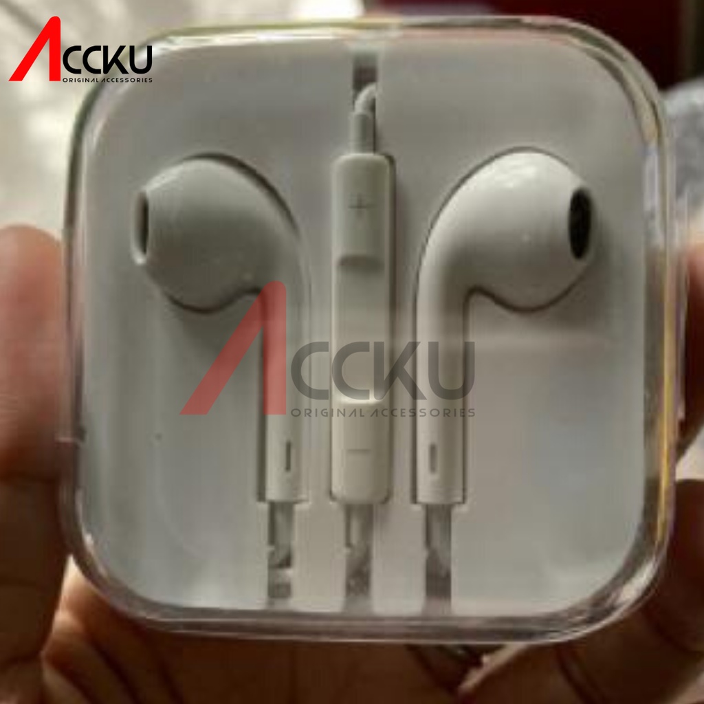 [ iP5 White ] Handsfree Berkabel dengan Mikrofon  &amp; Tombol Fungsi Earphone In-Ear Headphone HiFi Stereo Audio, 3.5mm | Earphone | Headset | Earbud | Headphone Untuk Android Phones, MP3, Laptop, Computer &amp; Smartphone