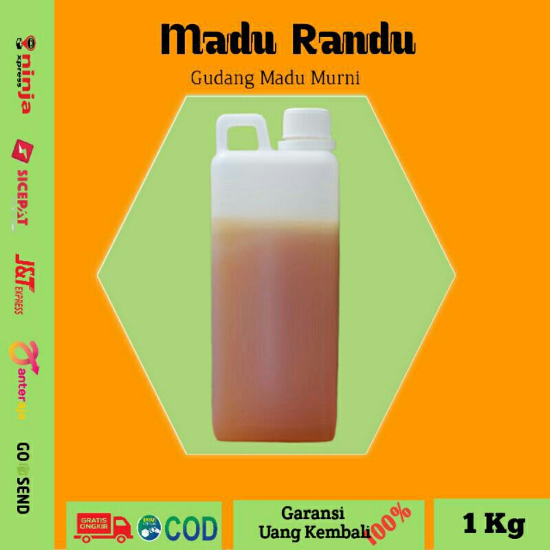 

MADU RANDU ASLI MURNI 100%MADU HUTAN RANDU ASLI PREMIUM MADU MANIS NETTO 1KG