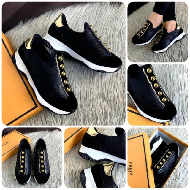 #6324 FENDI Montella "Gold Edition" Sneakers