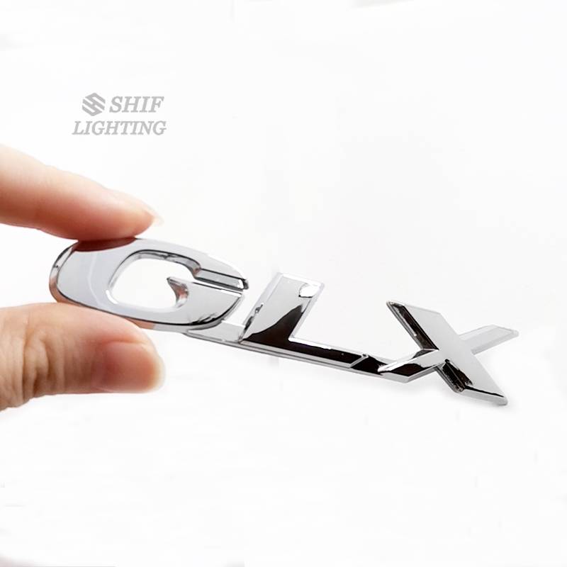 1pc Stiker Emblem / Badge Logo Glx Bahan Abs Untuk Belakang Mobil Glx