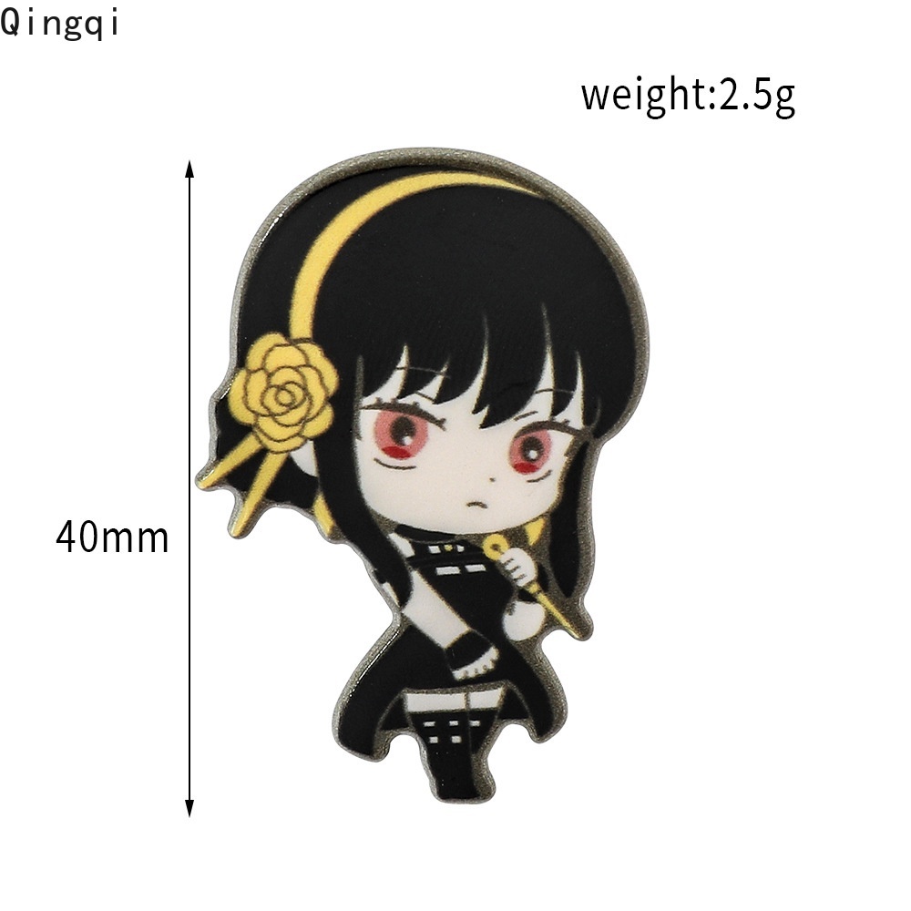 Bros Pin Desain Kartun Anime Spy X Family Cospaly Loid Anya Yor Bahan Akrilik Untuk Hadiah