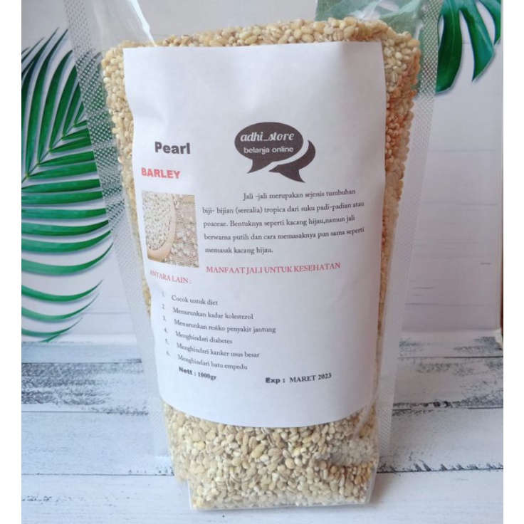 Pearl barley biji jali jali 1kg