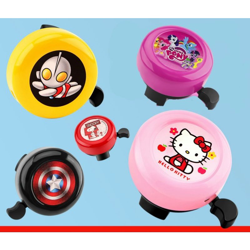 BEL BELL sepeda anak kartun karakter pony hello kitty iron man transformen kuromi melodi