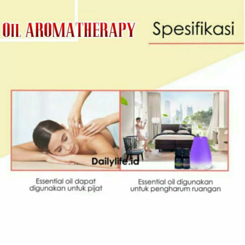 Essential Oil Aromatherapy Diffuser Pengharum Ruangan Fragrance Oil Pewangi