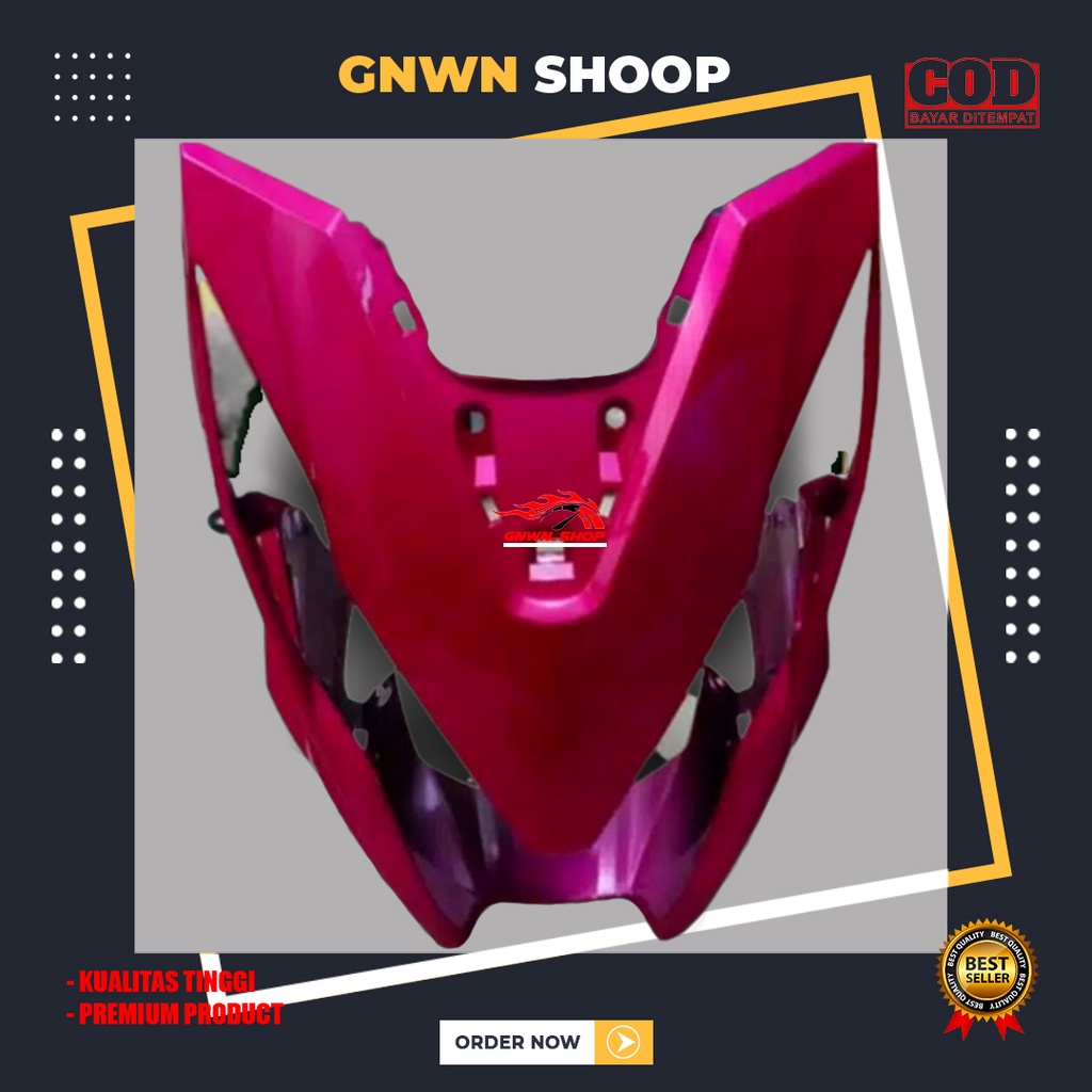 TAMENG DEPAN BEAT ESP ECO 2018 PINK MAGENTA