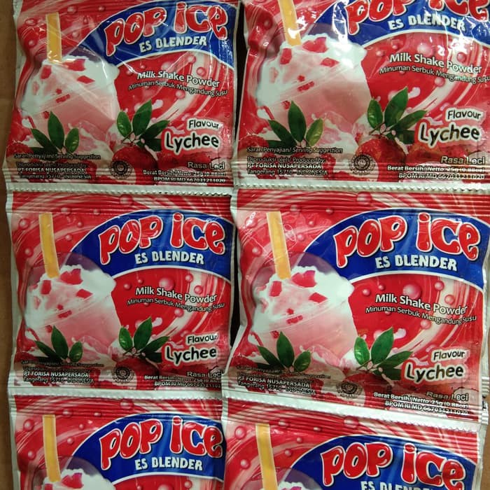 

pop ice rasa lychee isi 10 sachet