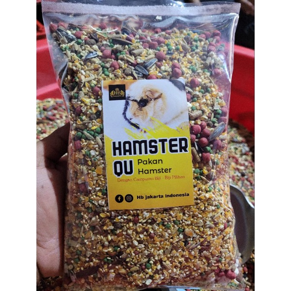 PAKAN HAMSTER QU 500GR MURAG KOMPLIT