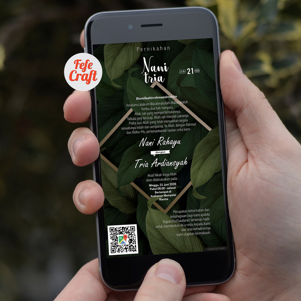 Undangan Digital Pernikahan Nature Fc N Shopee Indonesia