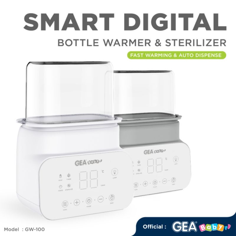 Gea Baby Smart Digital Bottle Warmer &amp; Sterilizer | Sterilizer dan Warmer