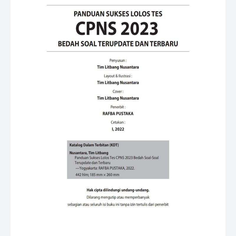 BUKU CPNS 2022/2023 | PANDUAN SUKSES LOLOS TES CPNS 2023 BEST SELLER-2