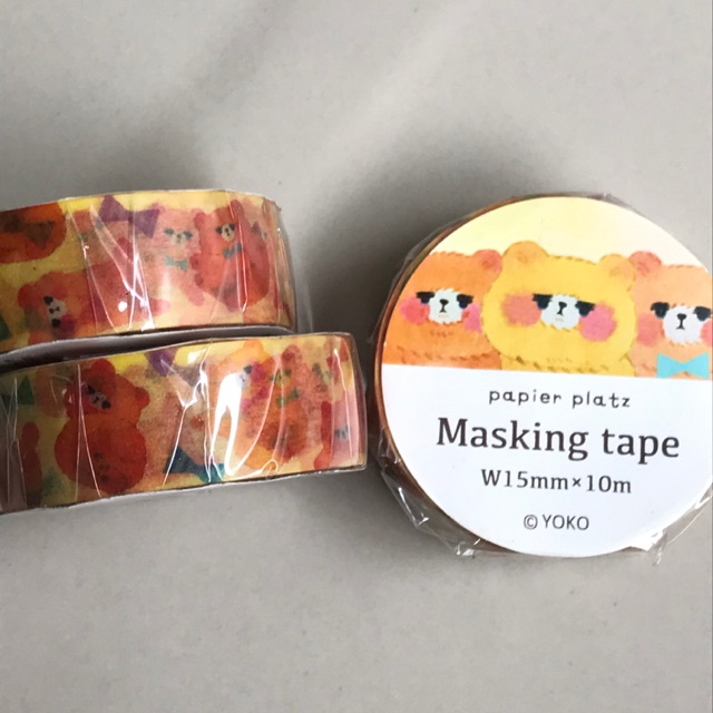 

masking tape / washi tape bear