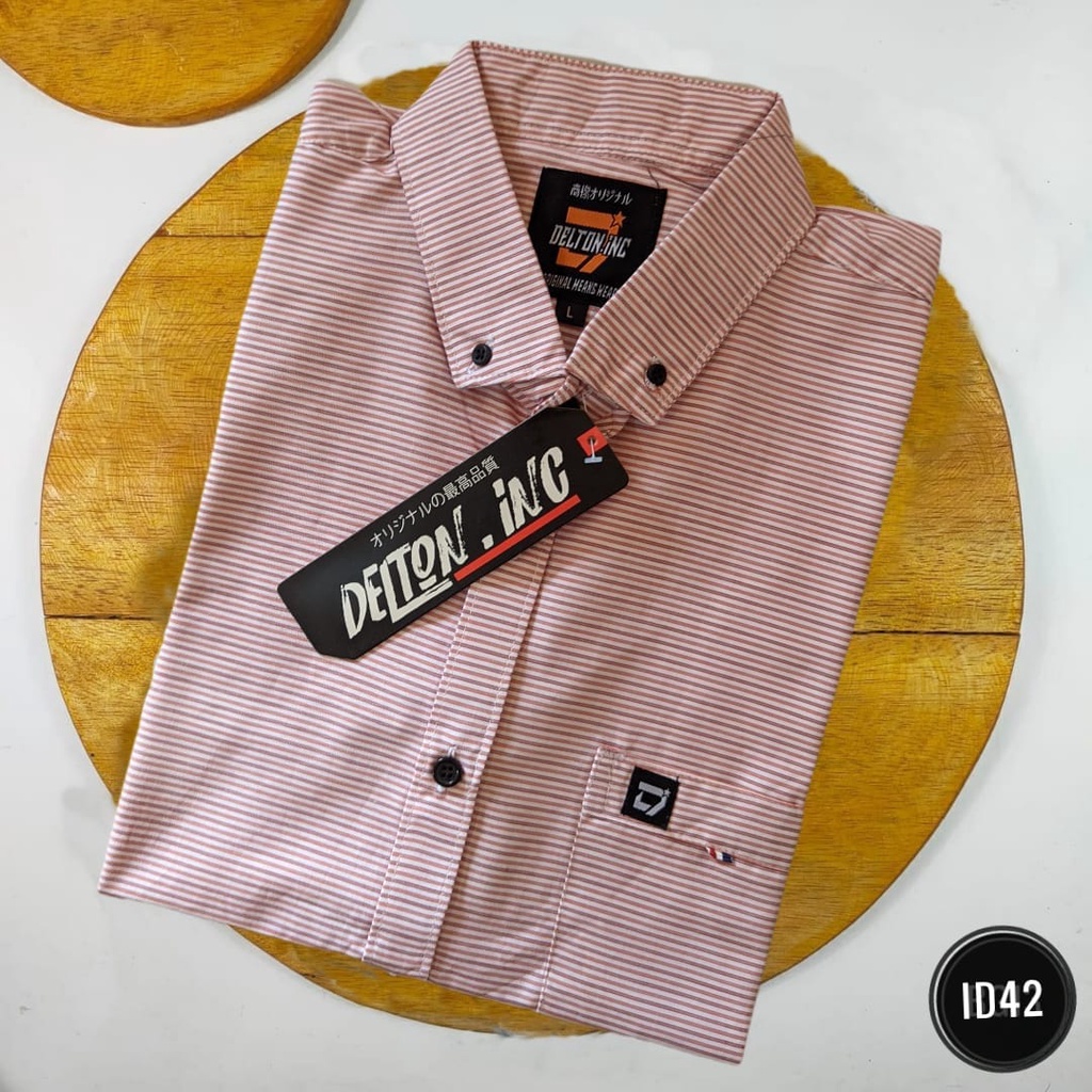 Kemeja Pria Lengan Pendek Model Slimfit - Kemeja Kasual Pria (XX384)