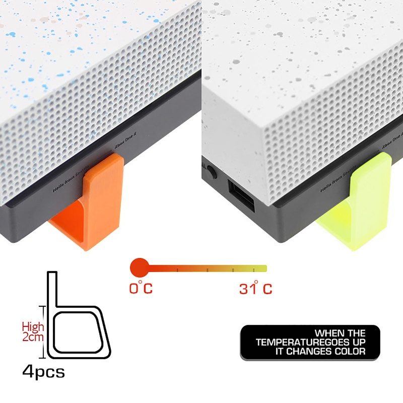 Btsg Cooling Feet Mounting Horizontal Cooling Legs Stand Konsol Dudukan 4-Piece/set