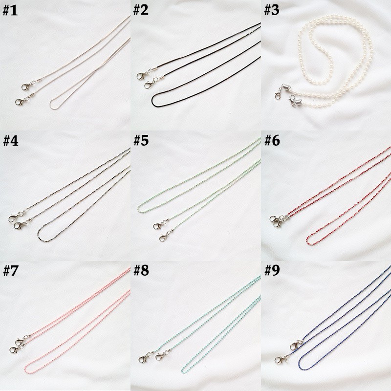 [ACKER] Jepang dan Korea Selatan lanyard mask lanyard chain glasses sling anti-lost neck mask lanyard chain