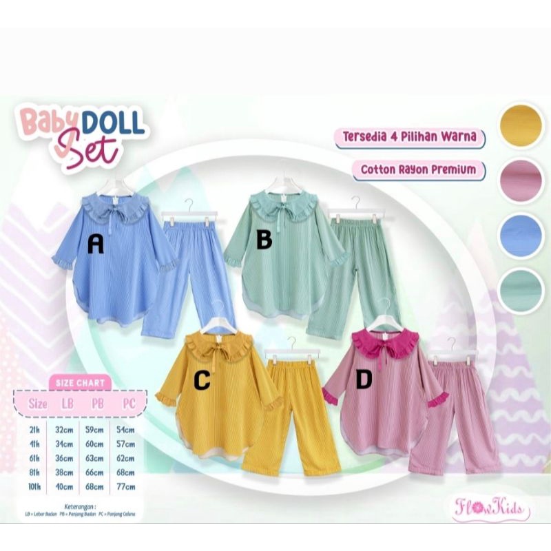 Babydoll Set FLowkids Daily