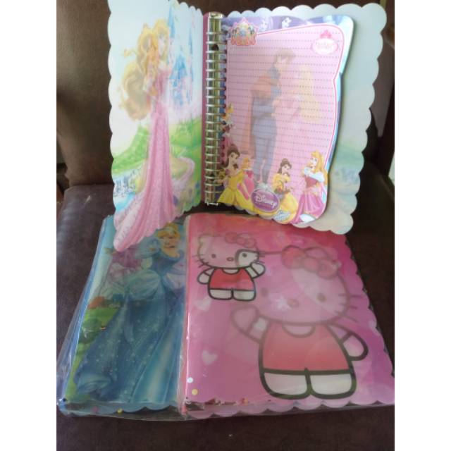 

Binder loos leaf bisa diisi ulang kertas motif hologram