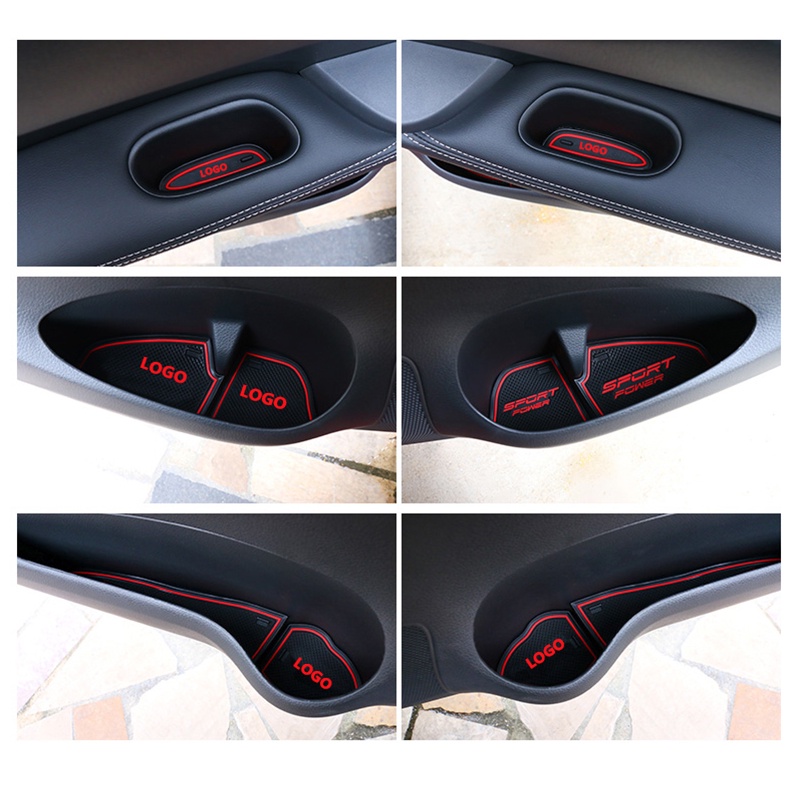 Pad Karet Anti Slip Dekorasi Interior Pintu Mobil Untuk Nissan Kicks 2016 2017 2018 2019 2020 2021