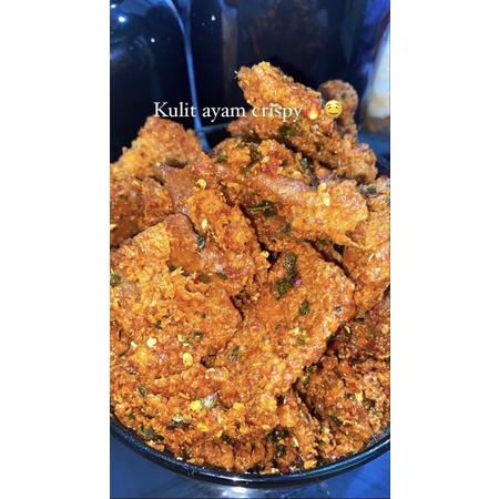 

kulit ayam crispy pedas