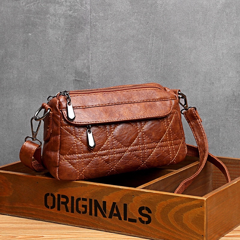 Tas Selempang Kulit Wanita Tas Hp Cewek Mini Sling Bag 3605