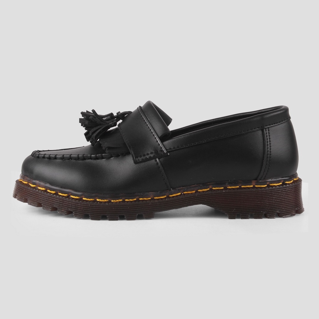 Martin Black | Sepatu Loafers Hitam Tanpa Tali Pria Casual Kerja Formal Kantor Original Laki | FORIND x Arf