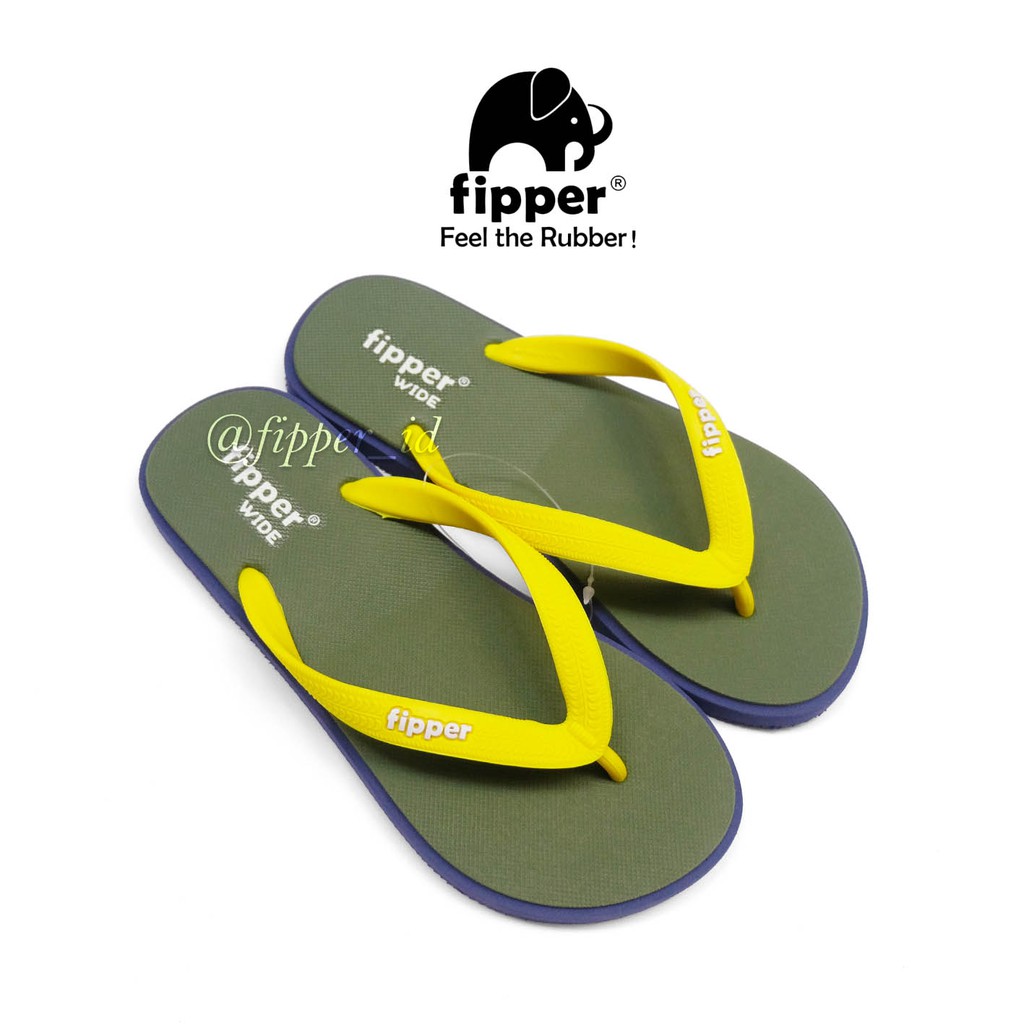 Fipper - Wide Green Army / Navy / Green Lime