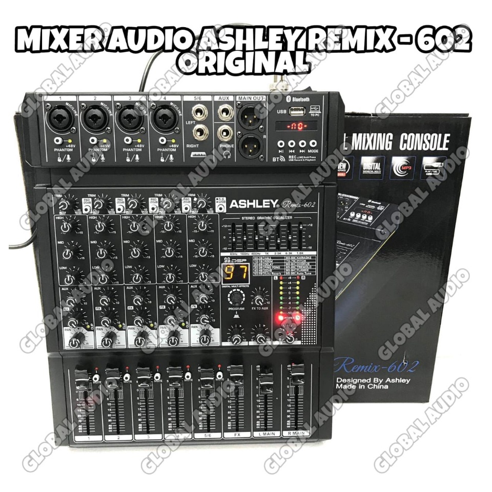 Mixer Audio Ashley Remix 802 Original 8channel remix802 Mixing 8 Bagus ( Bisa COD )