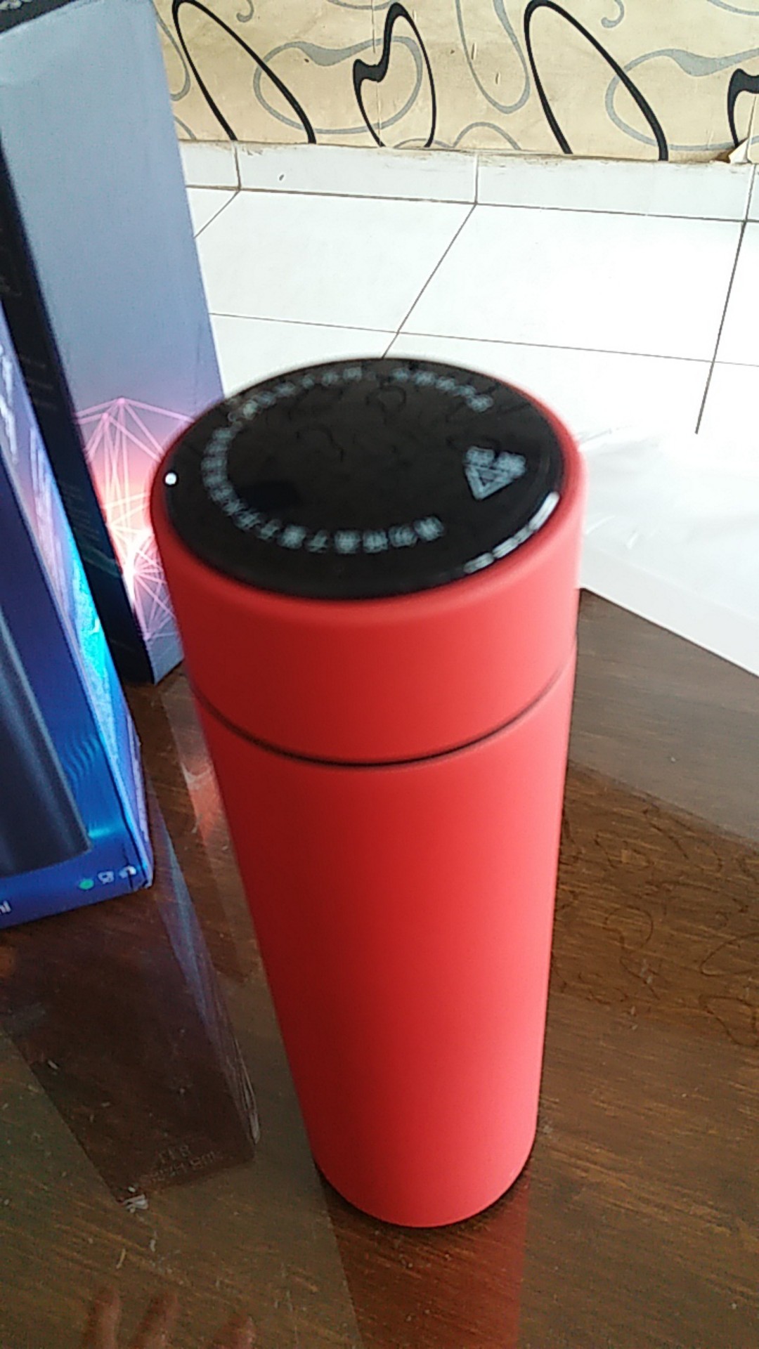 Termos Air Panas 500 Ml Led Display Suhu Temperatur Warna Doff Karet